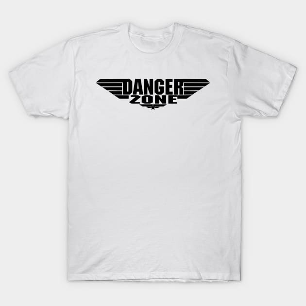 Top Gun Logo Parody Danger Zone T-Shirt by ArtIzMuzikForTheEyez